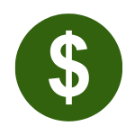 financial icon green Tallahassee counseling for financial therapy